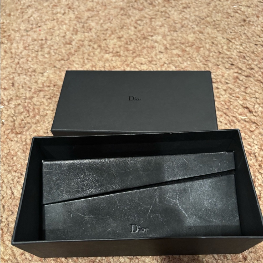 Authentic Dior Sunglasses Case, Cleaning Cloth and Box